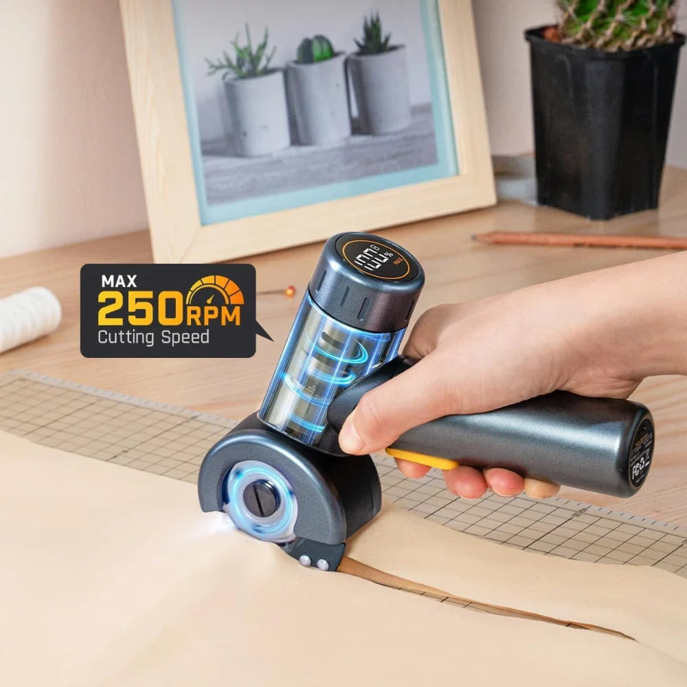Rotary Cutter Cordless Rechargeable USB-C & LED Light