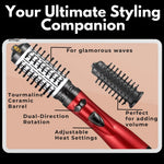 Rotating Hair Dryer Brush 3-in-1 Interchangeable Ceramic Heads