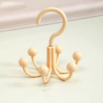 Rotating Hanger 360° Swivel Six Hooks Space-Saving Organizer