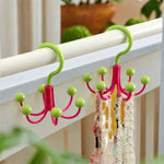 Rotating Hanger 360° Swivel Six Hooks Space-Saving Organizer