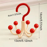 Rotating Hanger 360° Swivel Six Hooks Space-Saving Organizer