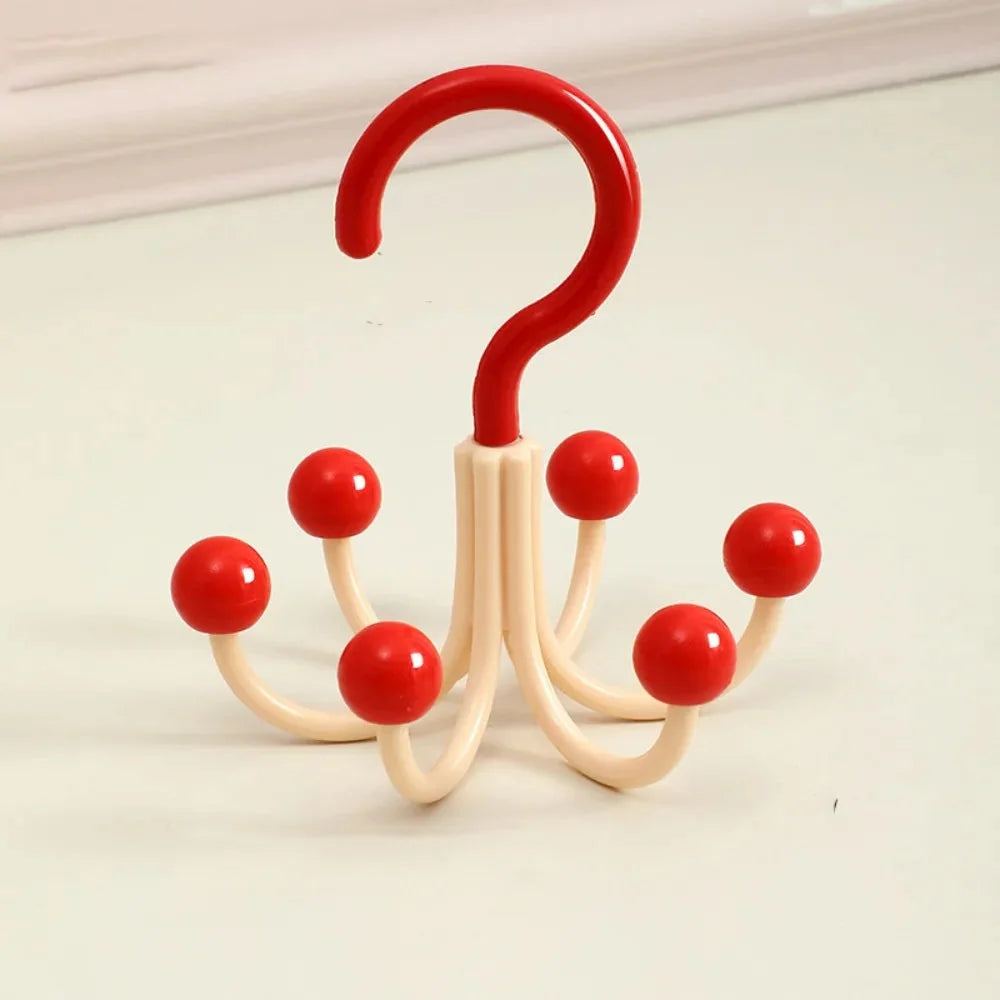 Rotating Hanger 360° Swivel Six Hooks Space-Saving Organizer