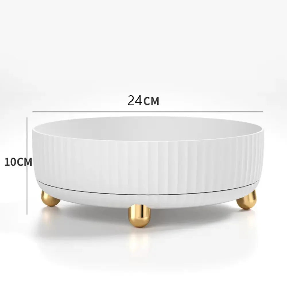 Rotating Storage Organizer 360-Degree Space-Saving Plastic