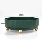 Rotating Storage Organizer 360-Degree Space-Saving Plastic