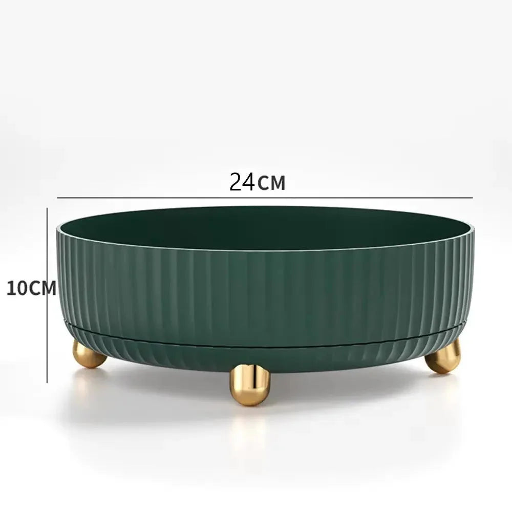 Rotating Storage Organizer 360-Degree Space-Saving Plastic