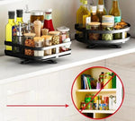 Rotating Storage Rack Stainless Steel 360° Adjustable Height