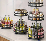 Rotating Storage Rack Stainless Steel 360° Adjustable Height