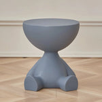Round Coffee Table Lightweight Durable Plastic Compact Design