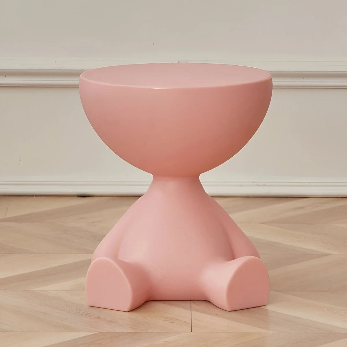 Round Coffee Table Lightweight Durable Plastic Compact Design