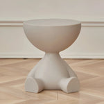 Round Coffee Table Lightweight Durable Plastic Compact Design