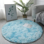 Round Plush Rug Ultra-Soft High-Pile 2-Inch Height