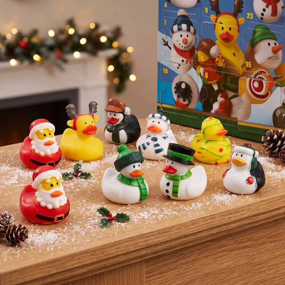 Rubber Duck Advent Calendar 24 Floating Squeaky Bath Toys