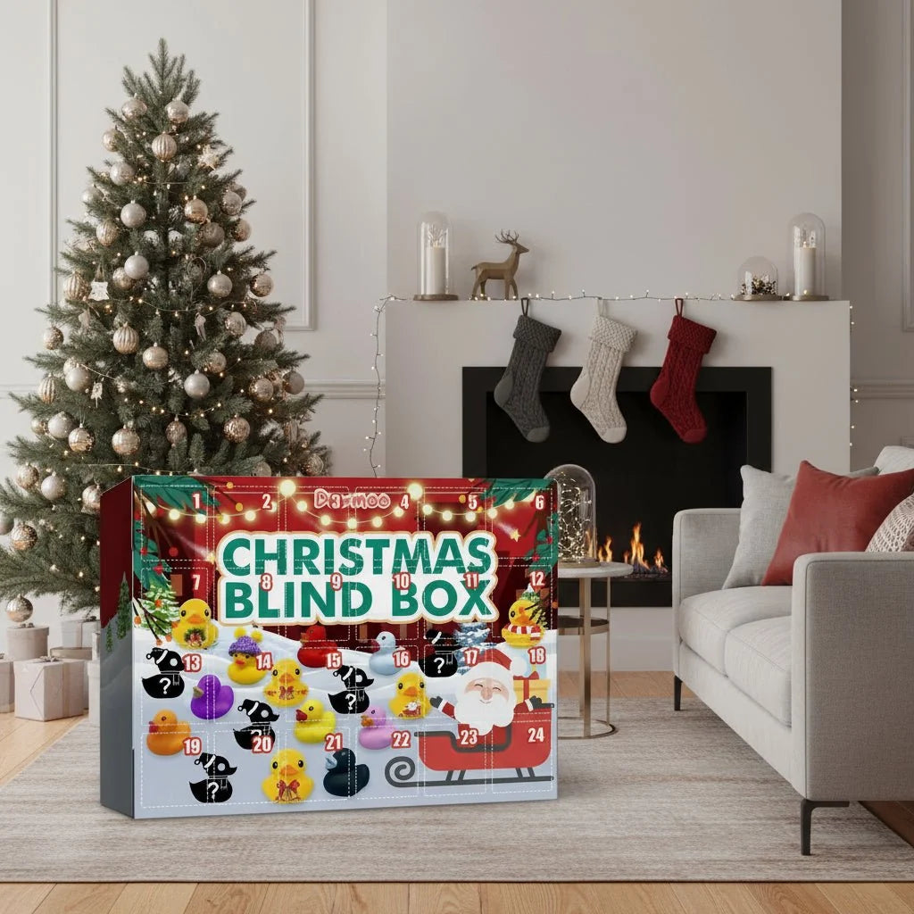 Rubber Duck Advent Calendar Christmas-Themed Set of 24