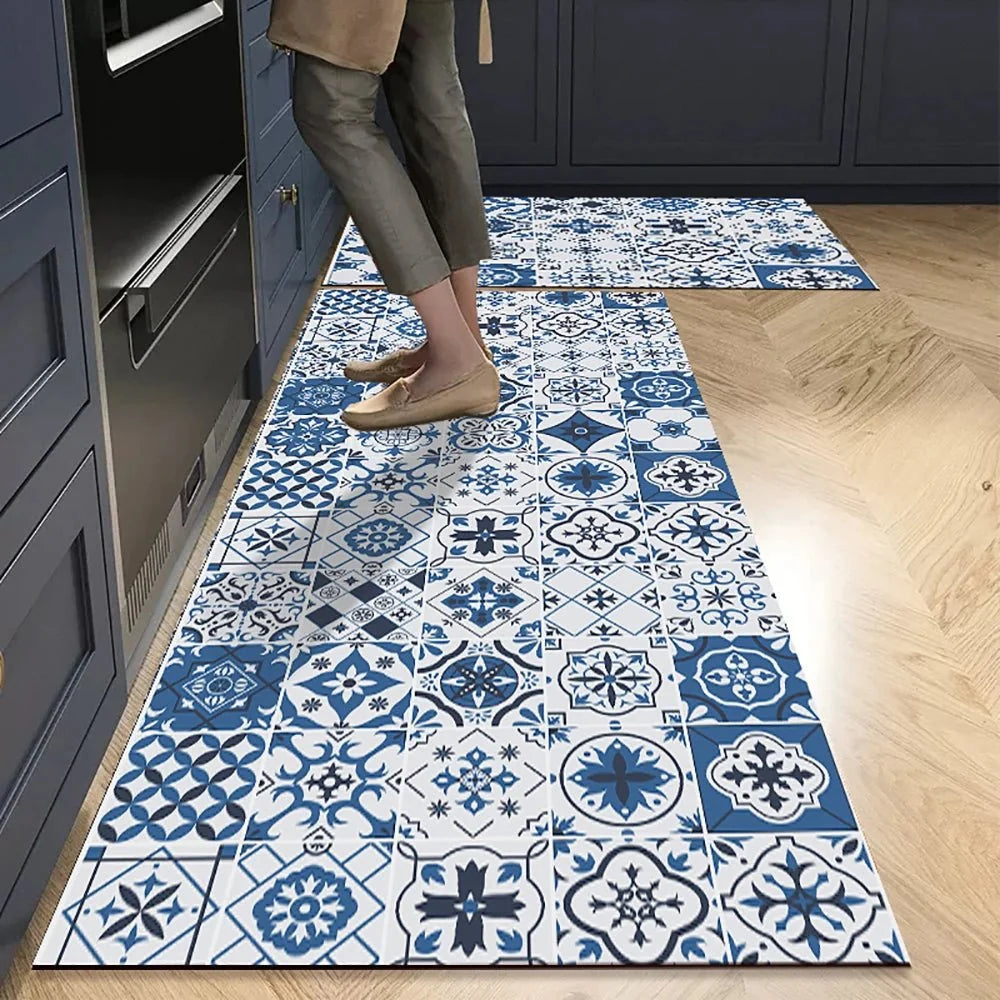 Rug Runner Non-Slip Backing Soft Surface Easy-Care Fabric