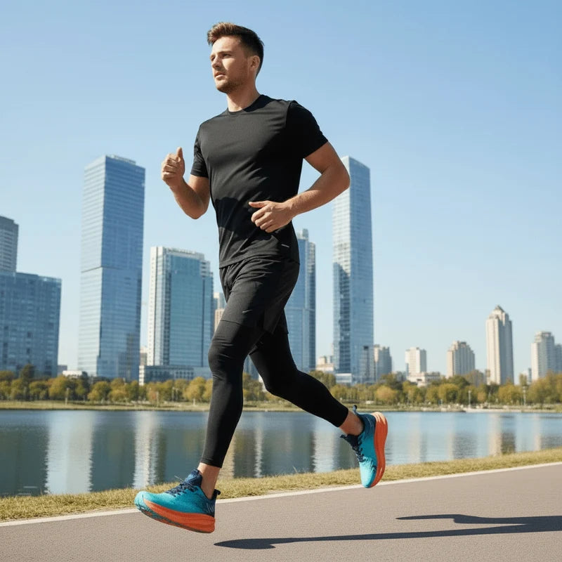 Running Shoes Lightweight Cushioned Breathable Construction