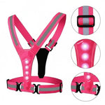 Running Vest LED Reflective USB Rechargeable