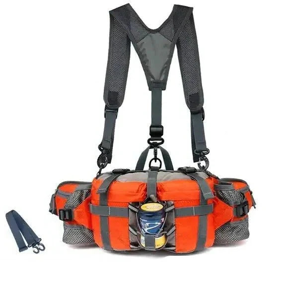 Running Waist Bag Water-Resistant No-Bounce Dual Bottle Holders