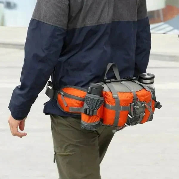 Running Waist Bag Water-Resistant No-Bounce Dual Bottle Holders