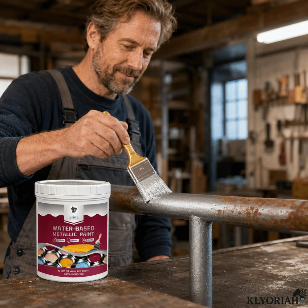 Rust-Converting Paint Metallic One-Coat Brush Included