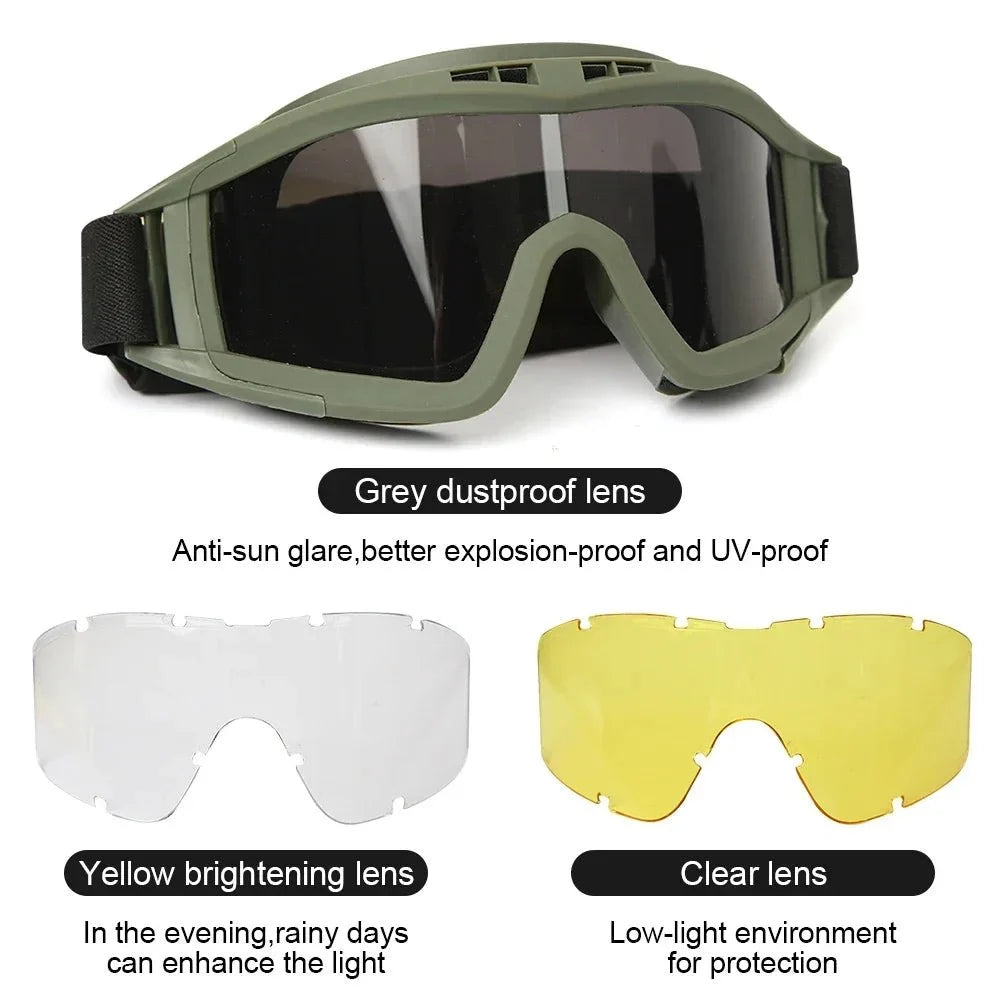 Safety Goggles Impact-Resistant Polycarbonate Lenses Adjustable Strap & Padded Fit
