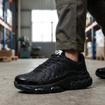Safety Sneakers Reinforced Toe Puncture-Resistant Sole Slip-Resistant Tread