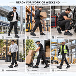 Safety Sneakers Reinforced Toe Puncture-Resistant Sole Slip-Resistant Tread