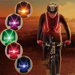 Safety Vest 360-Degree Visibility Flashing LEDs Adjustable Fit