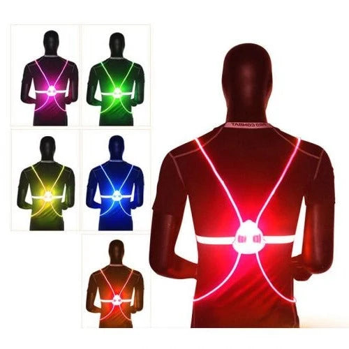 Safety Vest 360° LED & Fiber-Optic Weather-Resistant