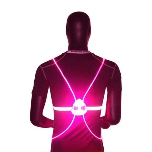 Safety Vest 360° LED & Fiber-Optic Weather-Resistant