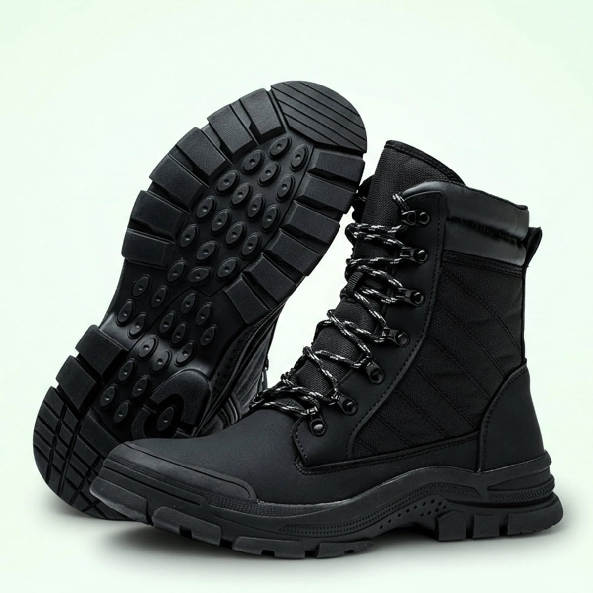 Safety Work Boots Steel Toe & Side Zip Cushioned Air Sole