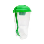 Salad Cup BPA-Free Built-In Fork Dressing Holder