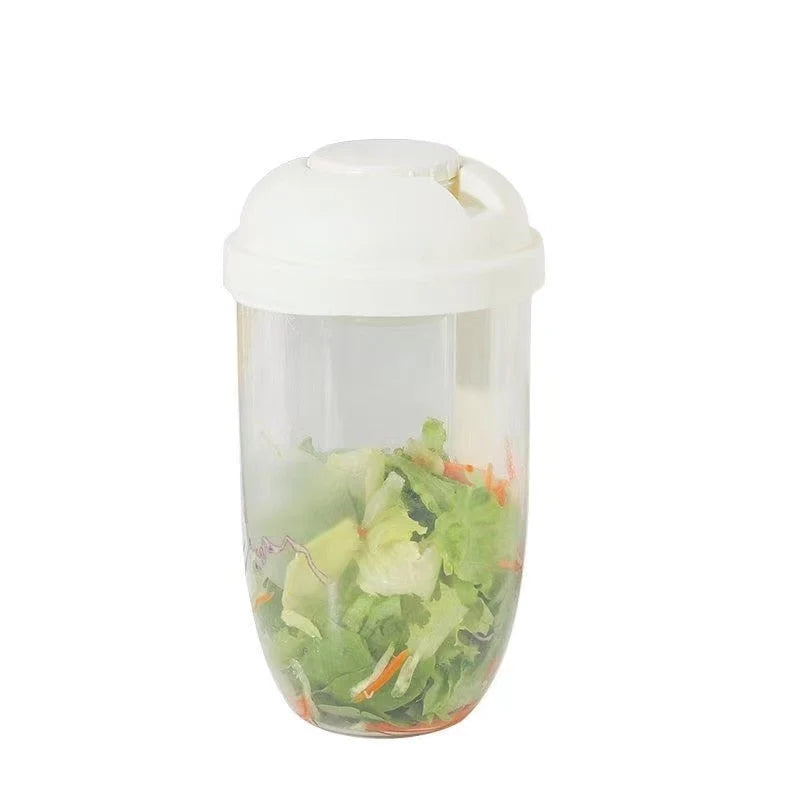 Salad Cup BPA-Free Built-In Fork Dressing Holder