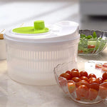 Salad Spinner Hand-Crank 5.3 Qt Colander Basket