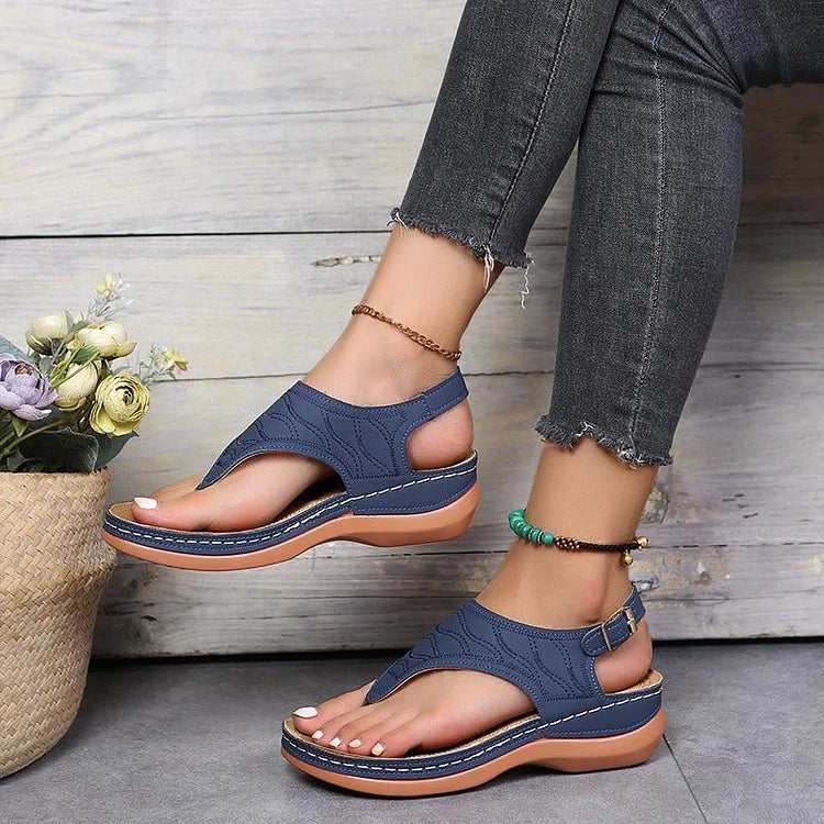 Sandals 3-Arch Orthotic Cushioned Footbed Non-Slip Sole