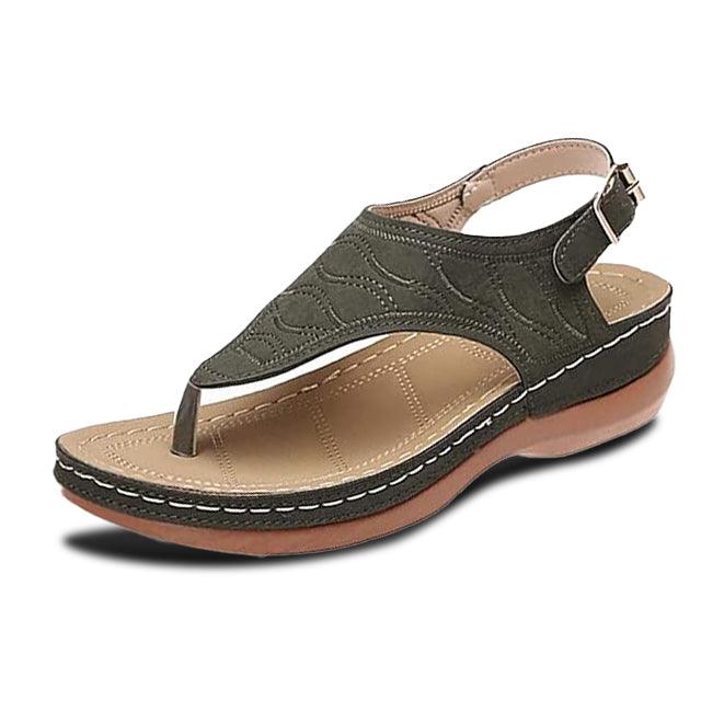 Sandals 3-Arch Orthotic Cushioned Footbed Non-Slip Sole
