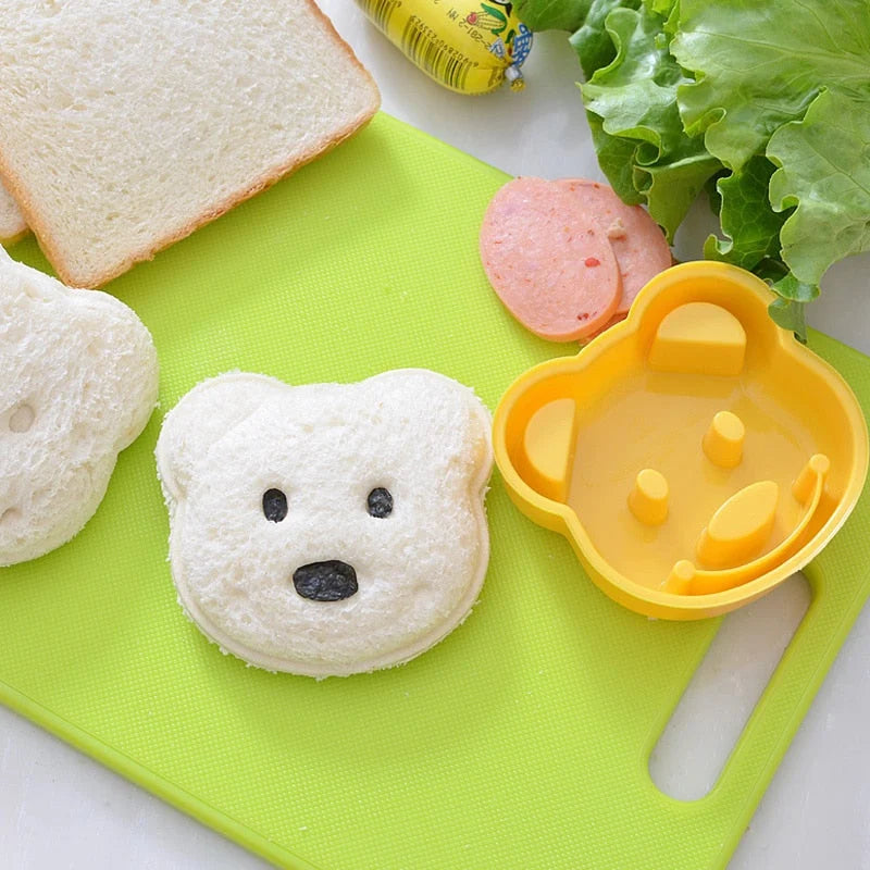 Sandwich Cutter & Sealer Bear Shape BPA-Free Plastic