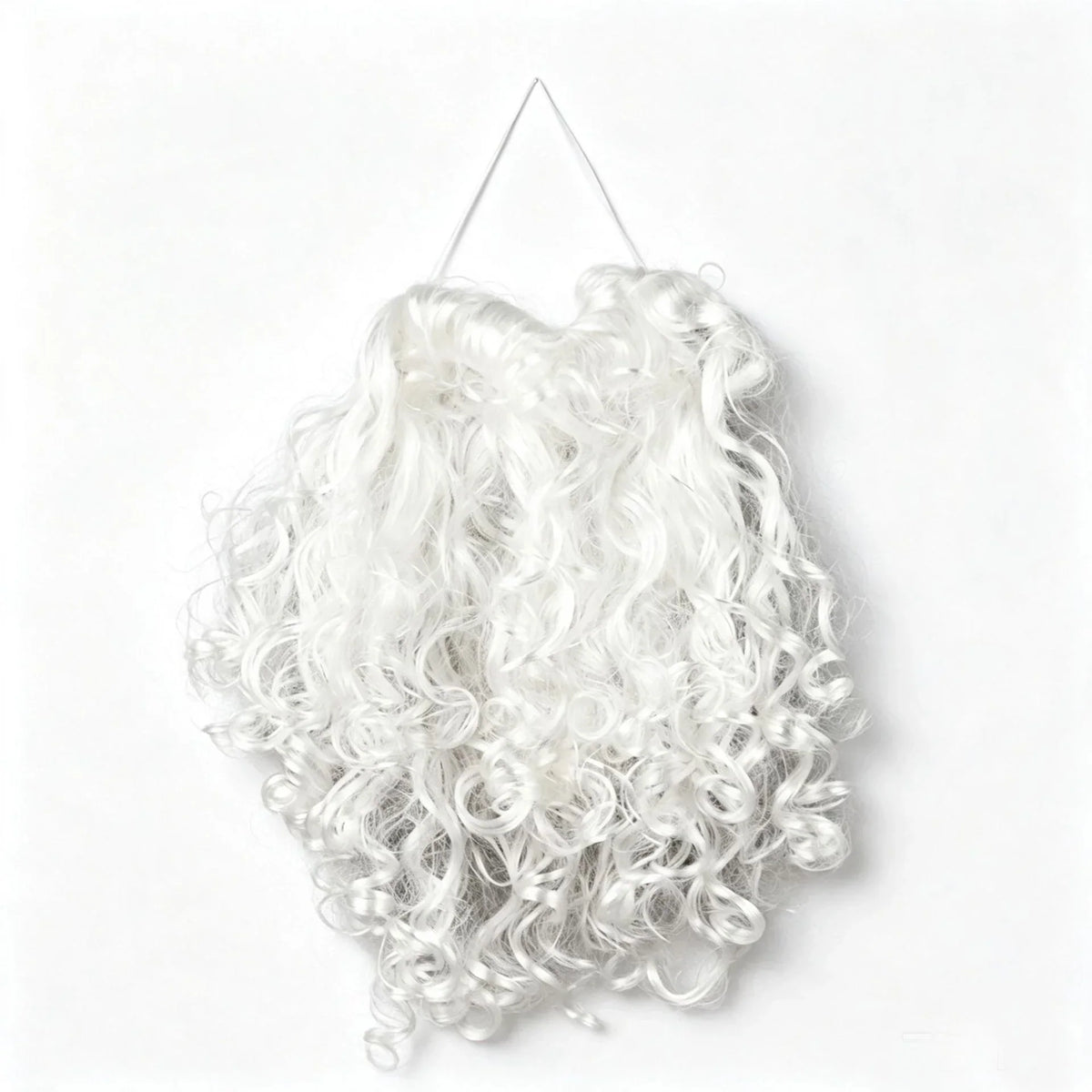 Santa Beard Long Curly Adjustable Elastic Band