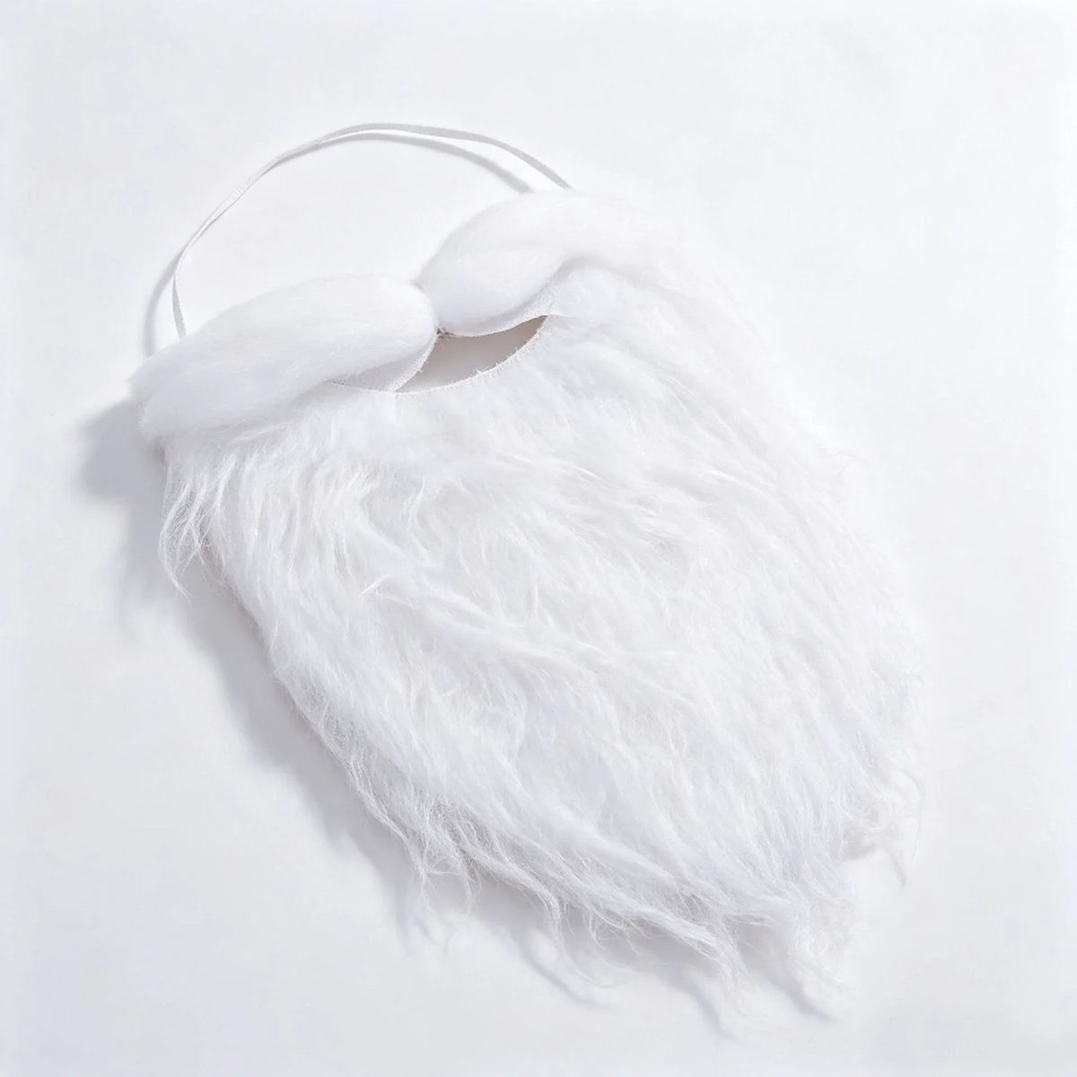 Santa Beard Long Curly Synthetic Adjustable Band