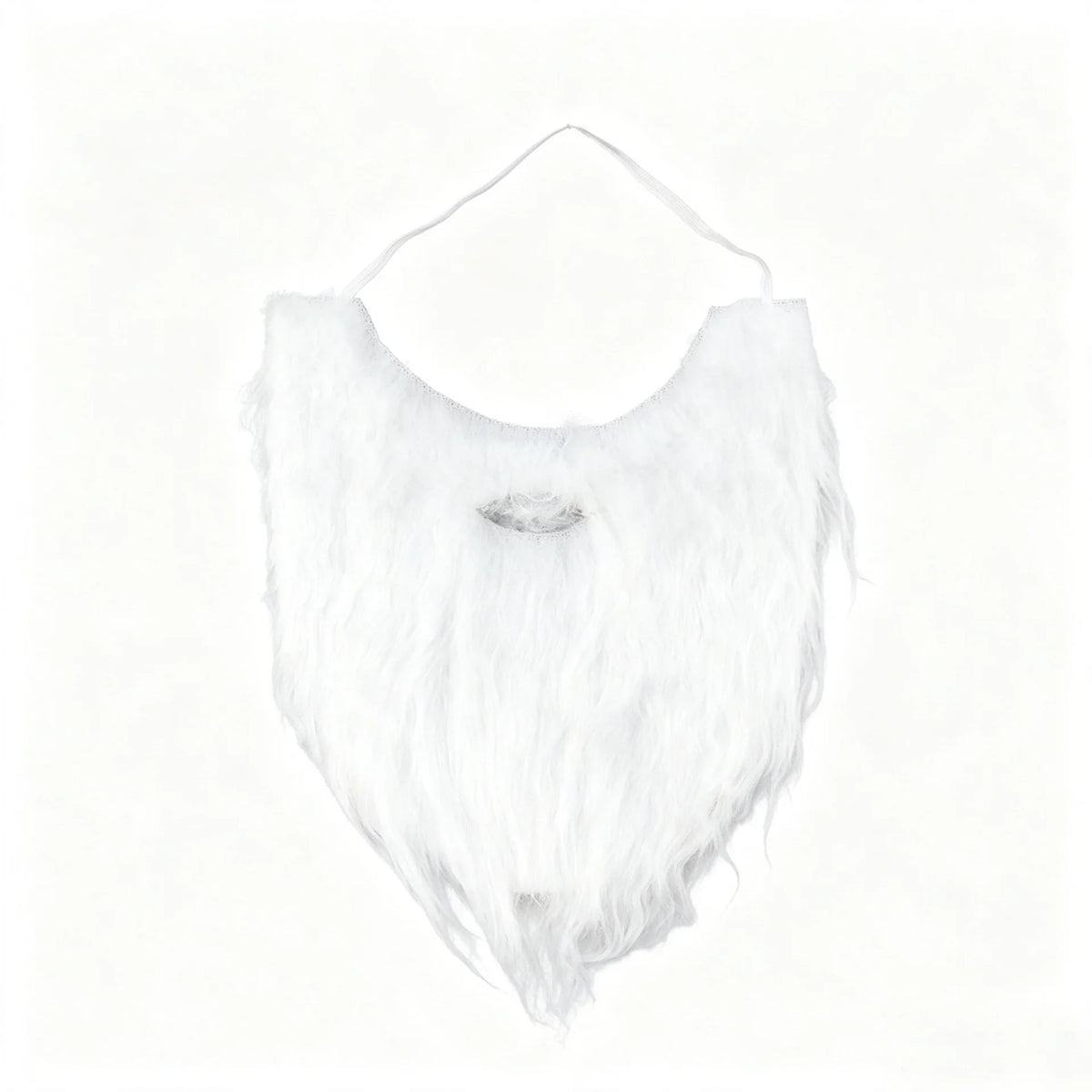 Santa Beard Long Curly Synthetic Adjustable Band