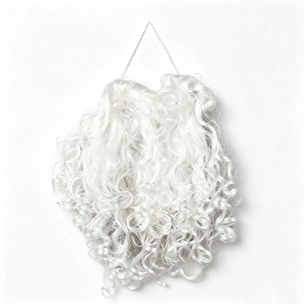 Santa Beard Long Curly Synthetic Adjustable Band