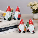 Santa Claus Figurine Durable & Weather-Resistant Playful Pose