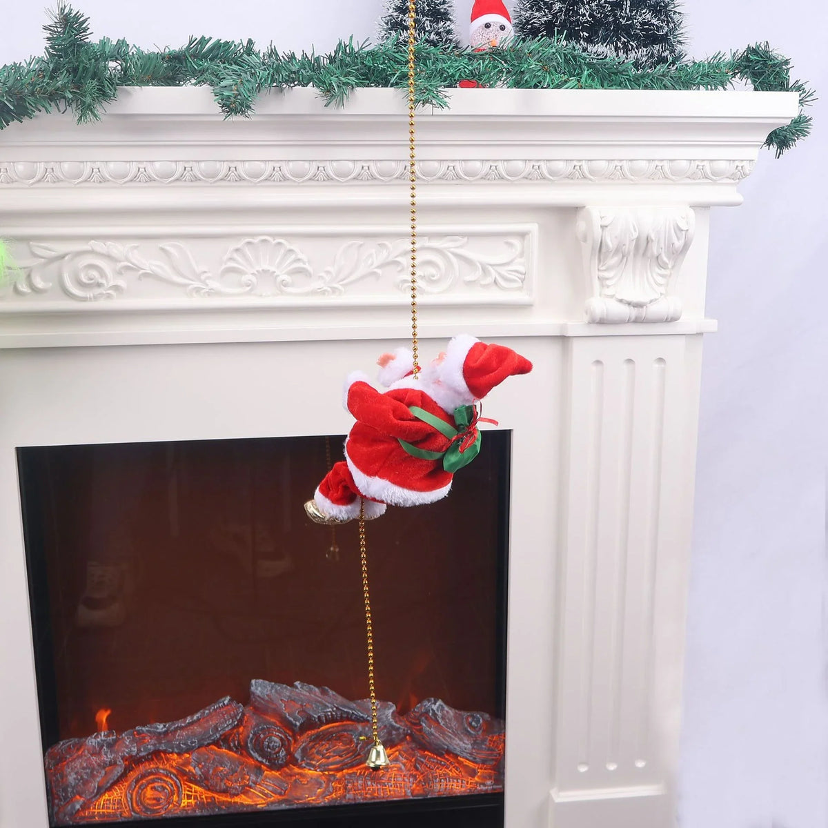 Santa Claus Figurine Fabric & Reflective Ornament