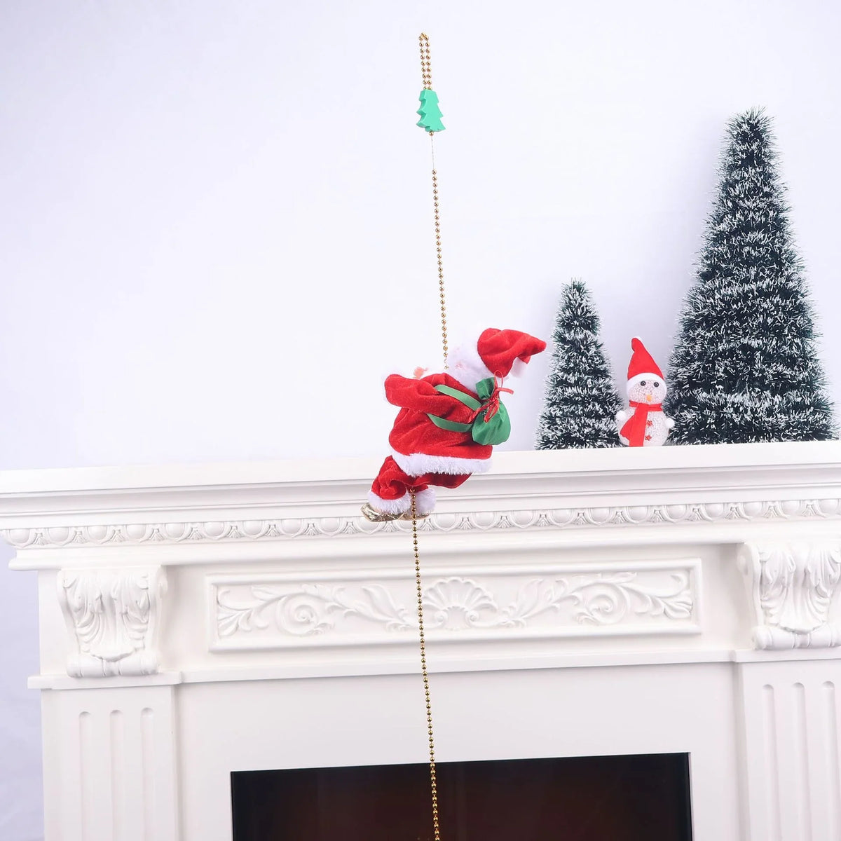 Santa Claus Figurine Fabric & Reflective Ornament