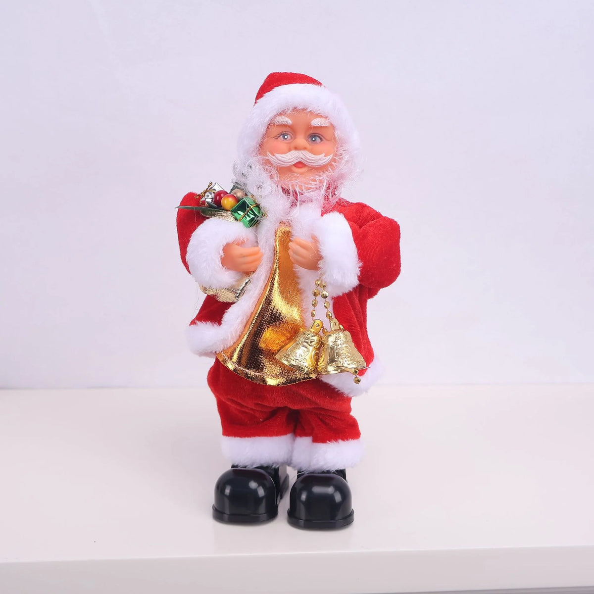 Santa Claus Figurine Hand-Painted Saxophone Tabletop Decor
