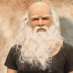 Santa Claus Mask Full-Head Latex Long White Beard