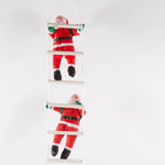 Santa Figure Ladder-Attached Indoor & Outdoor 10 Inch
