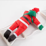 Santa Figure Ladder-Attached Indoor & Outdoor 10 Inch