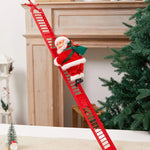 Santa Figure Plush Fabric Jingle Bells