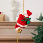 Santa Figure Plush Fabric Jingle Bells