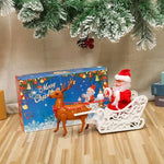 Santa Figure Plush Fabric Jingle Bells